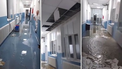HAVARIJA u Kliničkom centru Kragujevac: Voda se slivala niz hodnik (VIDEO)