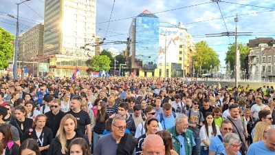 "HOĆEMO IZBORE": Završen veliki protest studenata i građana (VIDEO, FOTO)