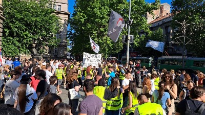 "Zakon je iznad svih": Studenti u blokadi pozivaju na akciju ispred Prvog osnovnog javnog tužilaštva