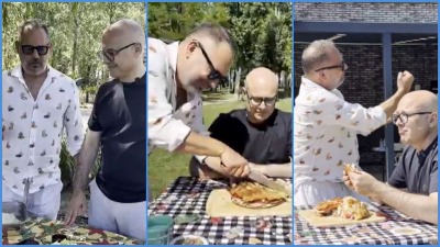Bizarna objava Vučevića i "kralja obrva", a komentar još BIZARNIJI (VIDEO)