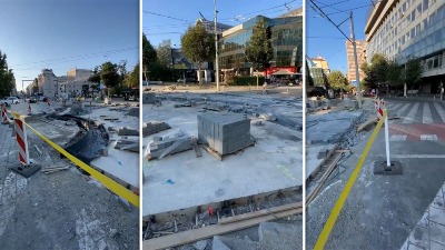 "Agonija na Trgu se nastavlja - umesto Vesićevih stižu Šapićeve kocke!" (VIDEO)