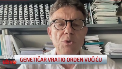 Genetičar vraća orden Vučiću: Režim koji tuče svoju inteligenciju...
