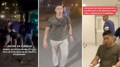 POLIVANJE vodom i "Kukavica": U Studenjaku napadnut Miloš Pavlović Ćaci, prebačen u Urgentni centar (VIDEO)