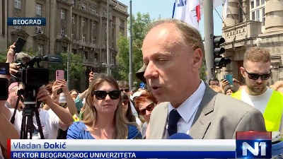 Rektor Đokić posle sastanka sa Macutom: Ide se ka tome da se realizuju naši zahtevi