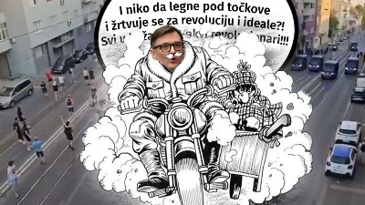 MILENKO JOVANOV KAO ŠOFER Zabavno mu je da se gaze građani po ulicama Beograda