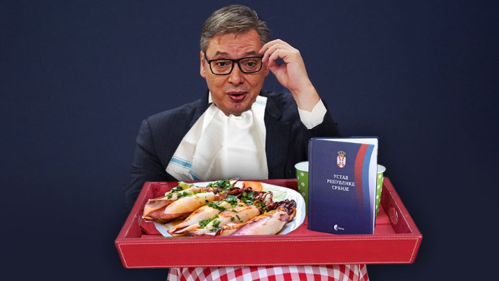 USTAVNI POREDAK ILI Kako ga je Aleksandar Vučić "pojeo" kao lignje u sosu