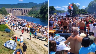 NAJVEĆA žurka na vodi u Srbiji: Drinom zaplovile desetine hiljada ljudi! (VIDEO)