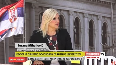 Sve po potrebi: Zorana nekad napadala Lavrova, pričala da je Putin "zločinac", a sad kaže da je Rusija ZEMLJA U USPONU