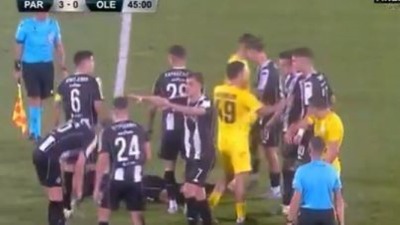 Tuča igrača Partizana i Oleksandrije (VIDEO)