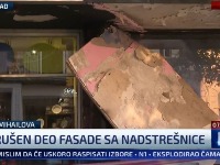 Pao deo nadstrešnice u Knez Mihailovoj (FOTO)