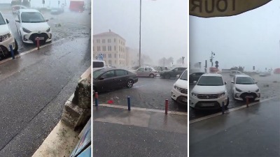 HAOS u Splitu: Veliki brodovi nekontrolisano plutali morem, ulice poplavljene, padao i grad (FOTO/VIDEO)