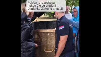 Zemuncima uručen ZLATNI KONTEJNER (VIDEO)