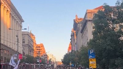 Studenti se obratili građanima Beograda na obeležavanju devet meseci od pada nadstrešnice