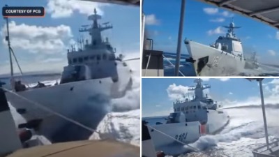 Sudar kineskih ratnih brodova tokom potere za filipinskim brodom (VIDEO)