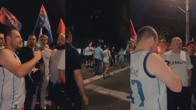 Provocirao na skupu zbora Zvezdara, policija ga udaljila (VIDEO)