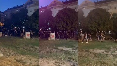 Batinaši sa letvama krenuli u kampus u NS (VIDEO)