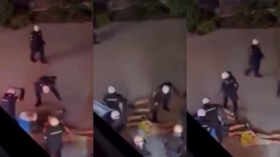 Novi jeziv snimak iz Valjeva: Policija pendreči ljude koji leže na asfaltu (VIDEO)