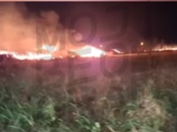 Veliki požar na vašaru u Grockoj (VIDEO)