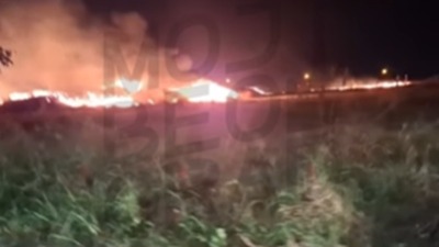 Veliki požar na vašaru u Grockoj (VIDEO)