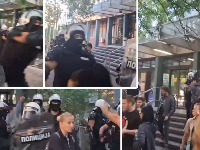 Policija napala novinare u NS, udarala ih štitovima (VIDEO)