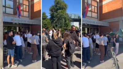 Napeto na Filozofskom fakultetu: Studenti blokirali sve ulaze