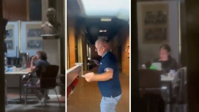 Srednji prst studentkinjama: Profesori Filozofskog u NS jeli studentske donacije (VIDEO)