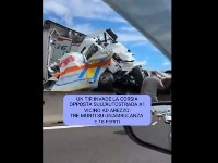 Kamion udario u više vozila: Poginuli ljudi u vozilu hitne, mnogo povređenih (VIDEO)