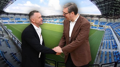 RASPRODAJA SRBIJE Vučić bi Rusu da uvali stadion od 32 miliona evra i fudbalski klub iz Loznice
