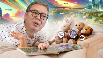 Pričam ti priču o mudrom starcu: VUČIĆEVA BAJKA ZA NAIVNE (VIDEO)