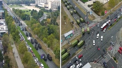 Oklopna vozila i kamioni sa raketama paradiraju po BG (VIDEO)