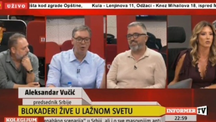 "PUSTIO SAM I VAS DA RADITE": Nevolje u RAJU - Vučić na Informeru ušao u klinč sa Jovanom Joksimović (VIDEO)