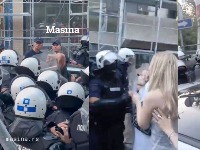 Ovako je policija izgurala građane na Voždovcu da bi prošli Vučić, Brnabić, Macut... (VIDEO)