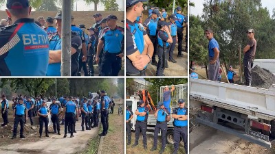 Blok 45 prepun "Belih": Komunalni policajci došli da čuvaju razvodne kutije i nelegalne radove (VIDEO)