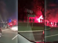 Navijači Zvezde prošli ispred marice sa šipkama i bakljama, a policajci... (VIDEO)