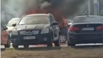 Požar na Novom Beogradu: Dim prekrio blokove (VIDEO)