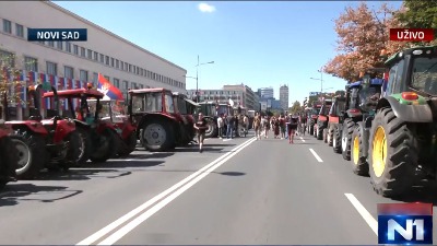 Privedeni paori zbog incidenta na protestu u NS