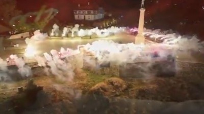 Bakljada povodom godišnjice Banjske (VIDEO)