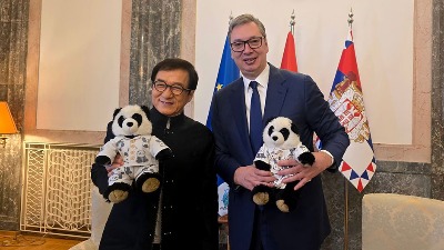 Vučić sa Džekijem Čenom, novim ambasadorom EXPO (FOTO)