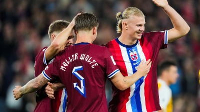 Norveška dala 11 GOLOVA, Haland brojao do pet