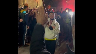 Veličanstven doček u Čačku: Nepregledne kolone uz vatromete i doboše pozdravile studente iz Pazara (VIDEO)