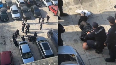 Snimak hapšenja muškarca koji je pucao u Pionirskom parku (VIDEO)