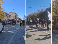 Poljoprivrednici traktorima krenuli za Novi Sad (VIDEO)
