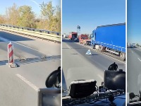 Kolaps na Ostružničkom mostu: Gvozdena spojnica oštetila desetak vozila (VIDEO)