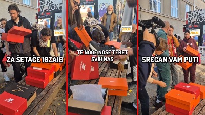 Stigle nove patike! Novopazarski studenti dobili poklon (VIDEO)