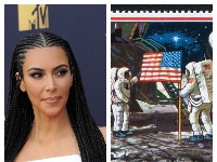 Kim Kardašijan tvrdi da je sletanje na Mesec 1969. bilo LAŽNO: "To se nikada nije dogodilo - zašto se zastava vijori?" (FOTO, VIDEO) 