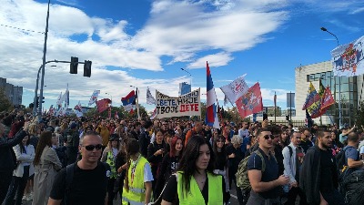 Poruka studenata pred nastavak šetnje: Mi za umor ne znamo! Poruka studenata pred nastavak šetnje: Mi za umor ne znamo!