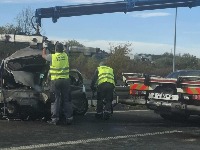 Teška saobraćajna nesreća kod Ostružnice: Slupalo se pet vozila (FOTO)