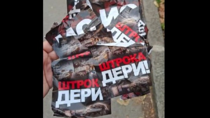 FRKA JE Naprednjaci oblepljuju Novi Sad uvredljivim porukama (VIDEO)