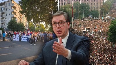 "TRI NA KARTE" Vučić broji kako mu odgovara: 5. oktobra bilo "samo 80.000", a na skupovima SNS "više od 100.000"