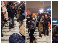 Zaleđen Beograd, a ZALEĐENE i stepenice ispred Arene: ŠAPIĆU, ŠAPIĆU... (VIDEO)